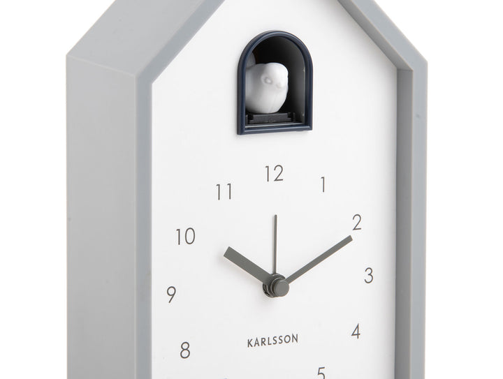 Karlsson Alarm clock Modern Cuckoo mouse grey