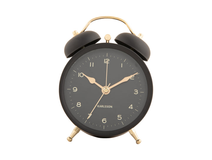 Karlsson Alarm clock Classic Twin Bell black