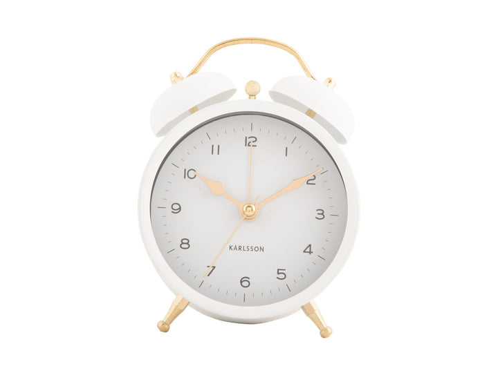 Karlsson Alarm clock Classic Twin Bell white