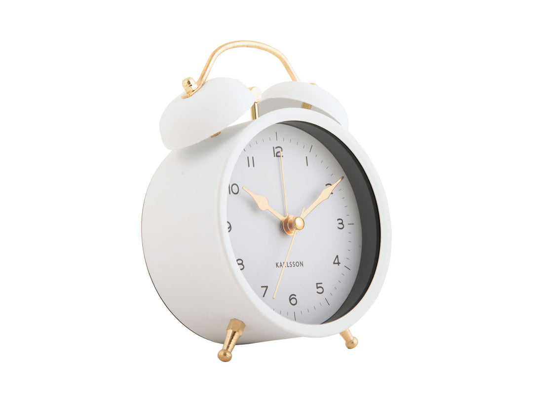 Karlsson Alarm clock Classic Twin Bell white