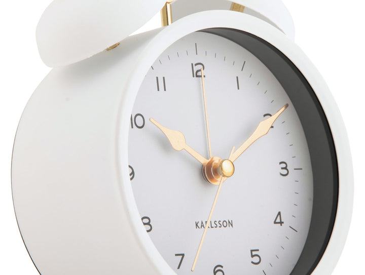 Karlsson Alarm clock Classic Twin Bell white