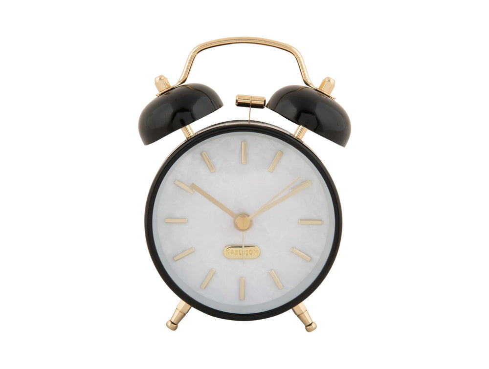 Karlsson Alarm clock Pearl Glow black