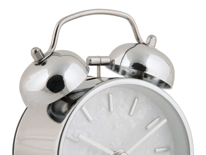 Karlsson Alarm clock Pearl Glow chrome plated