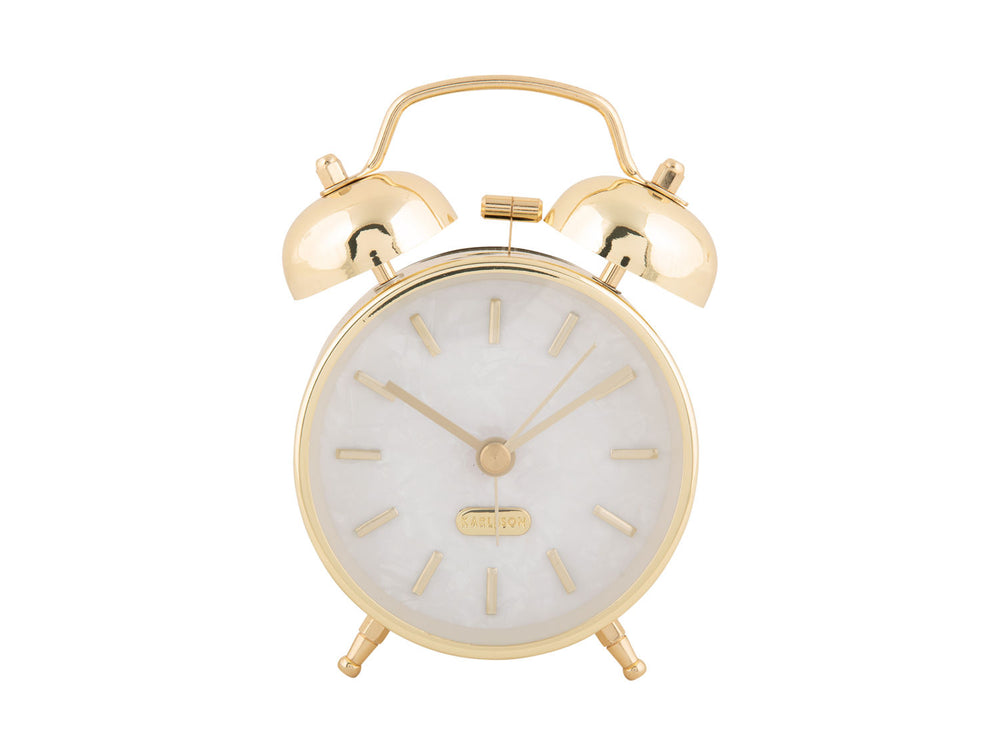 Karlsson Alarm clock Pearl Glow gold plated