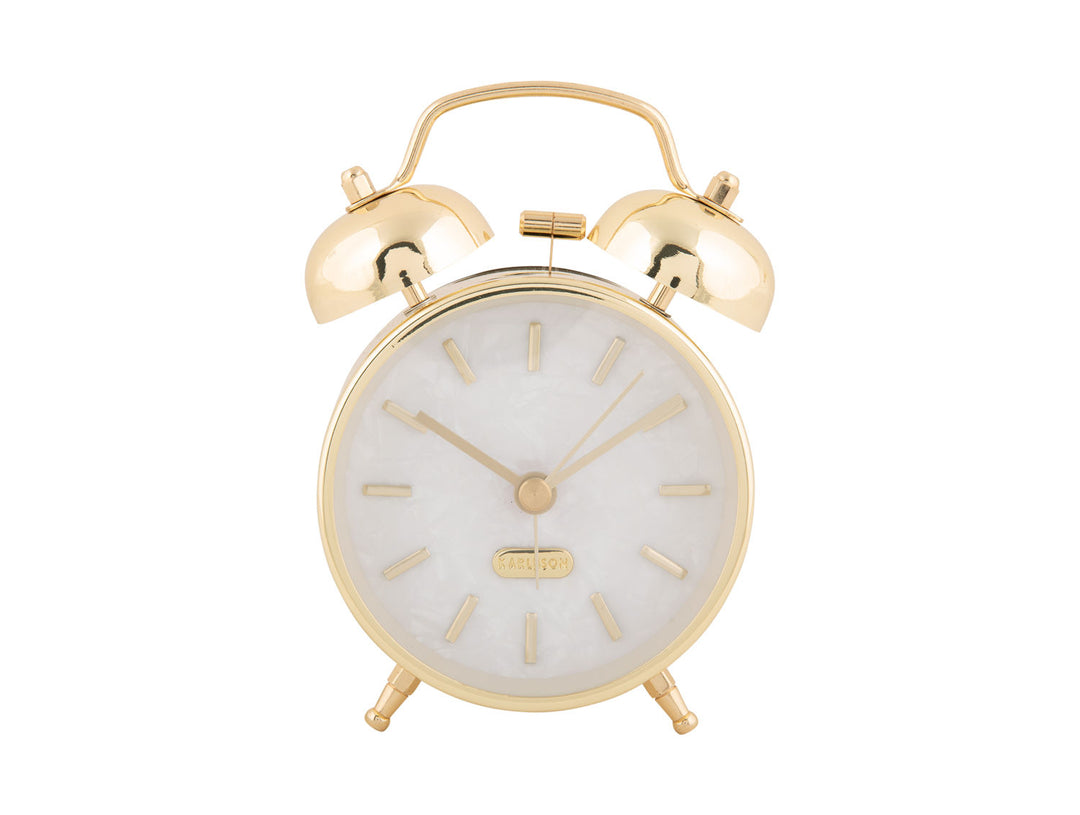 Karlsson Alarm clock Pearl Glow gold plated