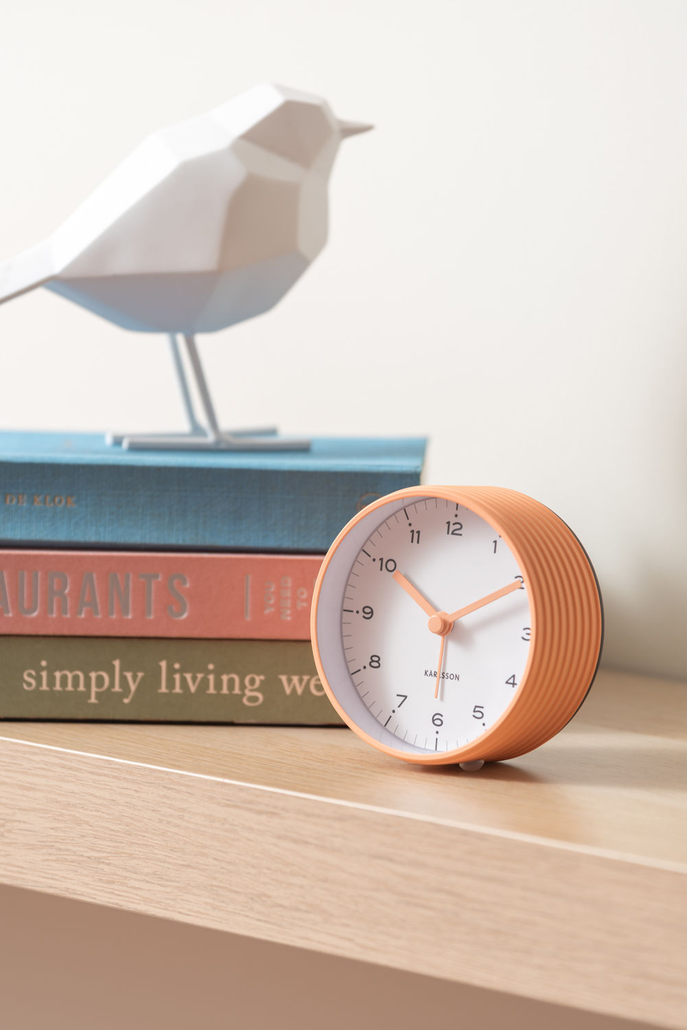 Karlsson Alarm clock Circus Rings peach orange