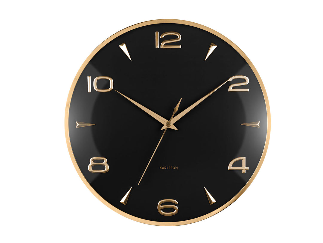 Karlsson Wall clock Sienna Glow black