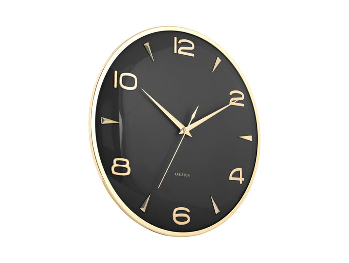 Karlsson Wall clock Sienna Glow black