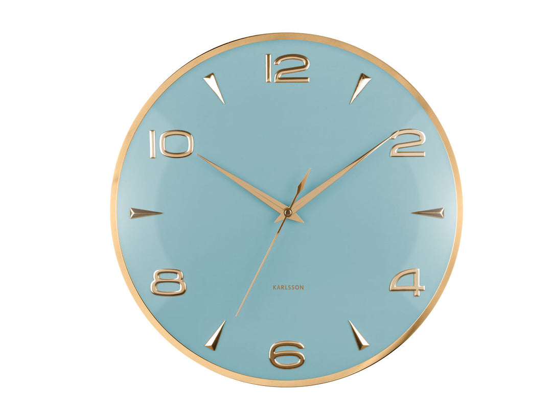 Karlsson Wall clock Sienna Glow misty blue