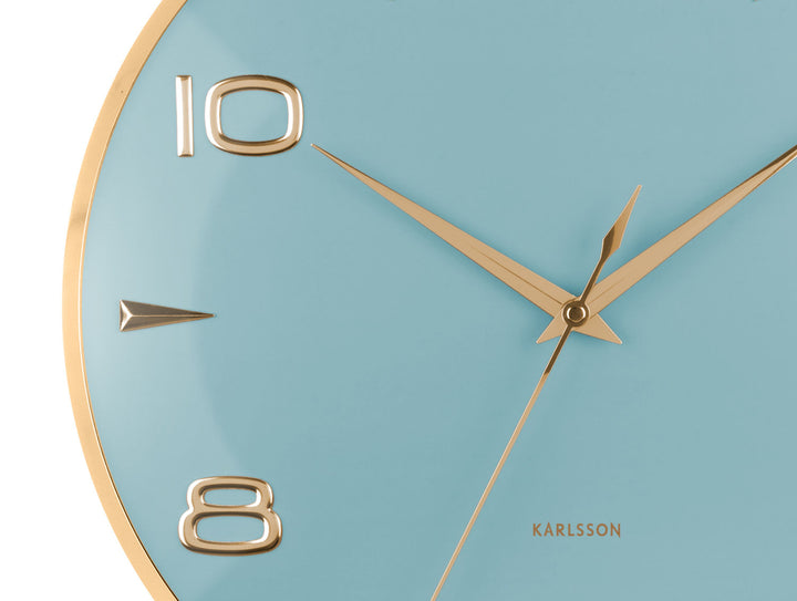 Karlsson Wall clock Sienna Glow misty blue