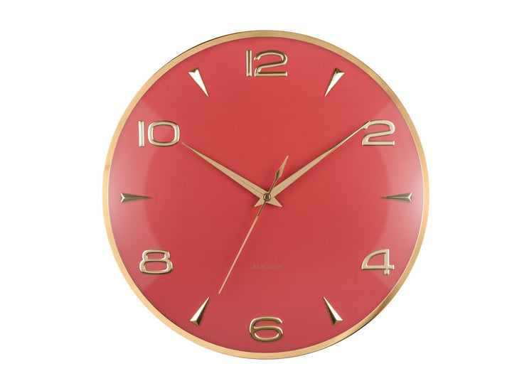 Karlsson Wall clock Sienna Glow red ochre