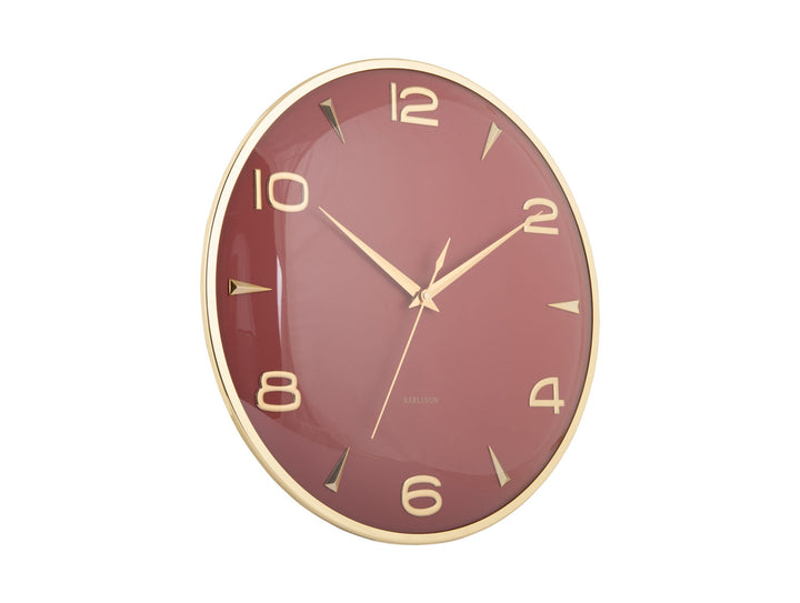 Karlsson Wall clock Sienna Glow red ochre