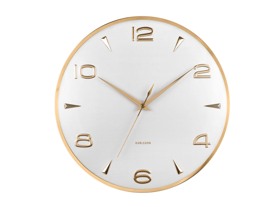 Karlsson Wall clock Sienna Glow white