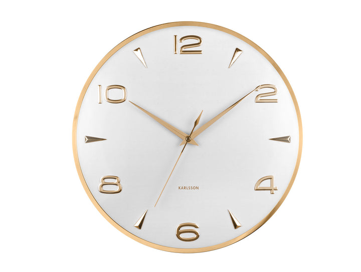 Karlsson Wall clock Sienna Glow white