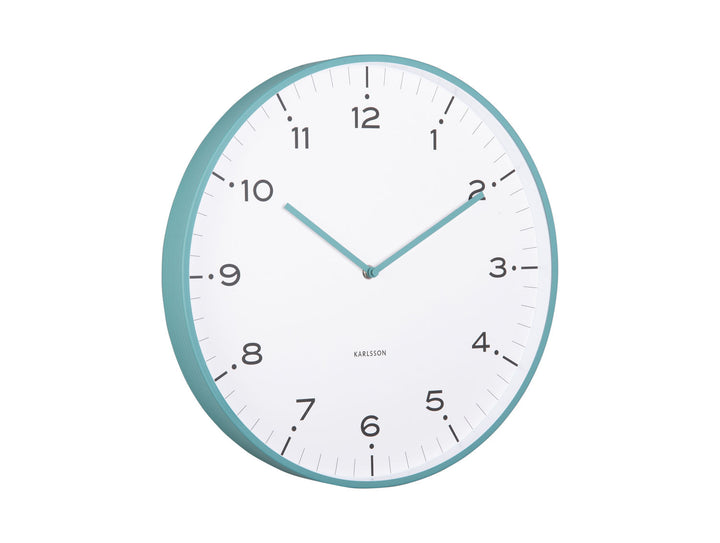 Karlsson Wall clock Circus Rings turquoise blue