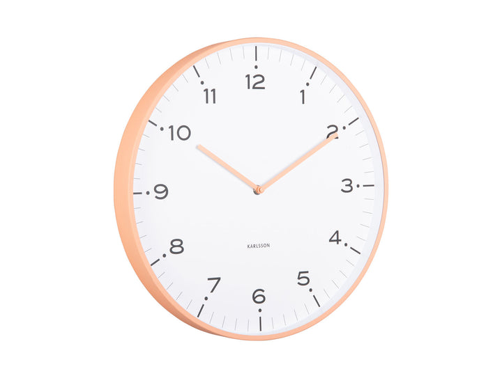 Karlsson Wall clock Circus Rings peach orange