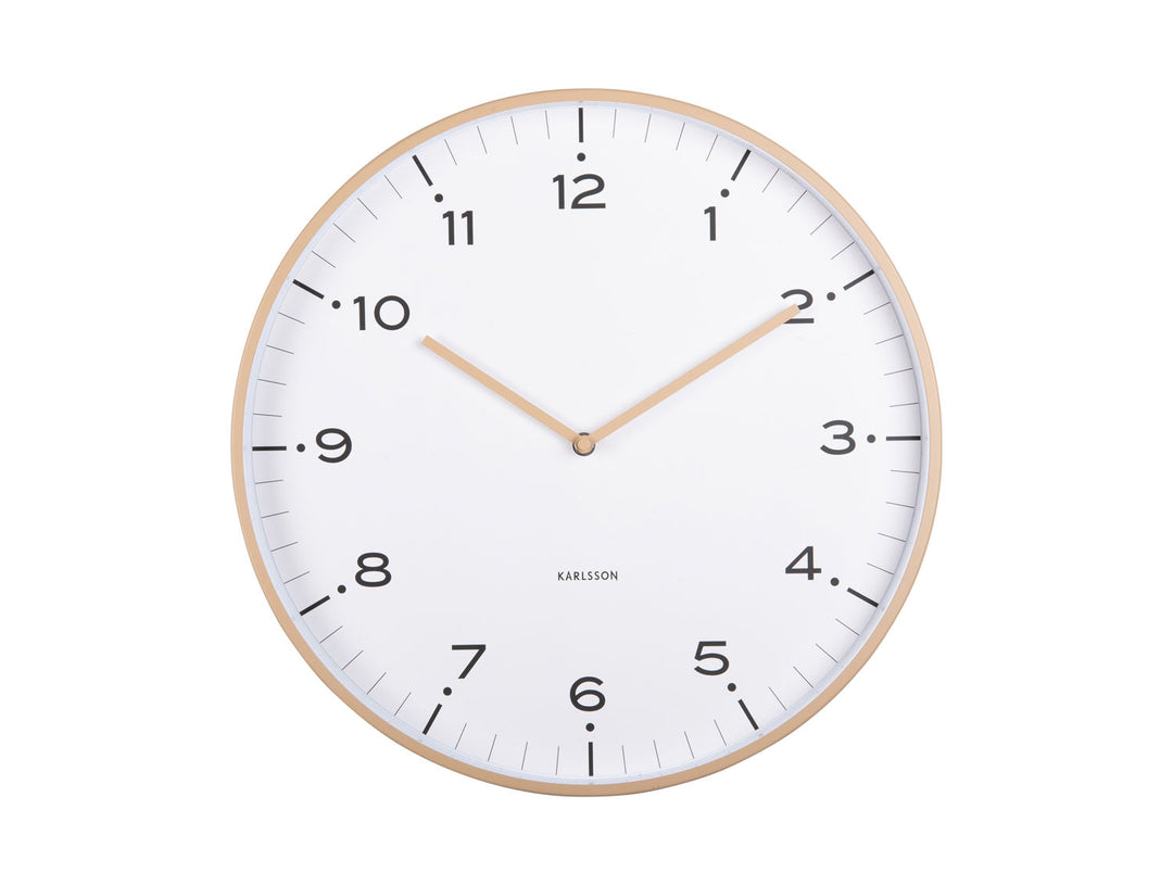 Karlsson Wall clock Circus Rings soft brown