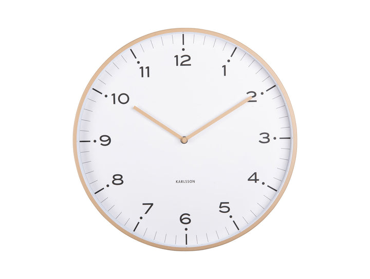 Karlsson Wall clock Circus Rings soft brown