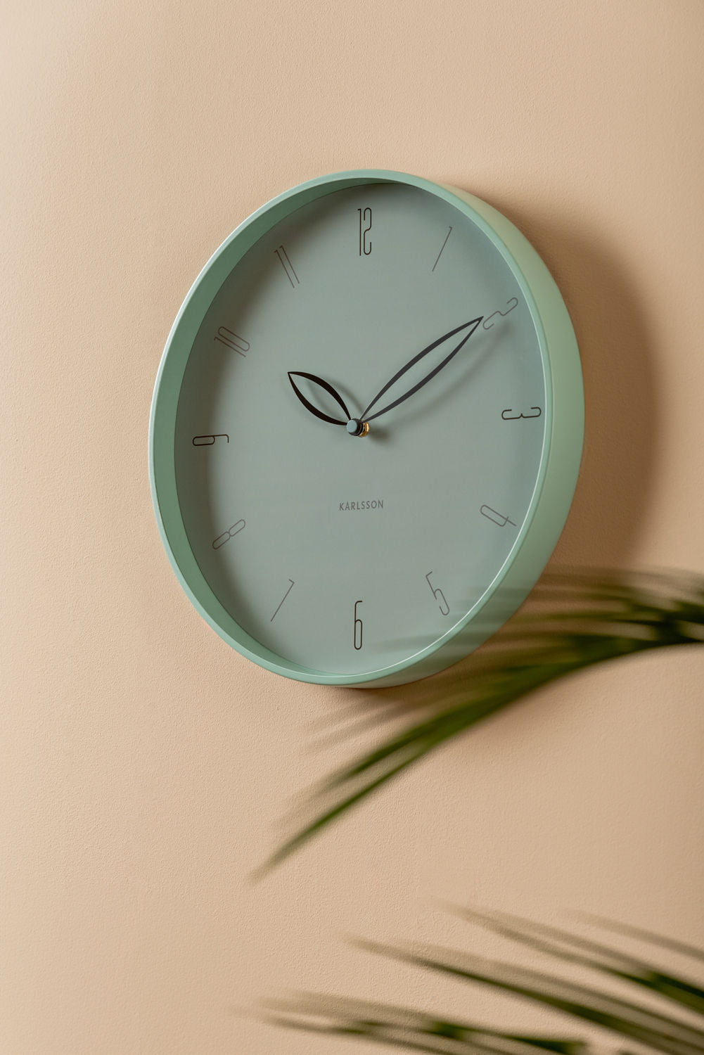 Karlsson Wall clock Petals misty blue