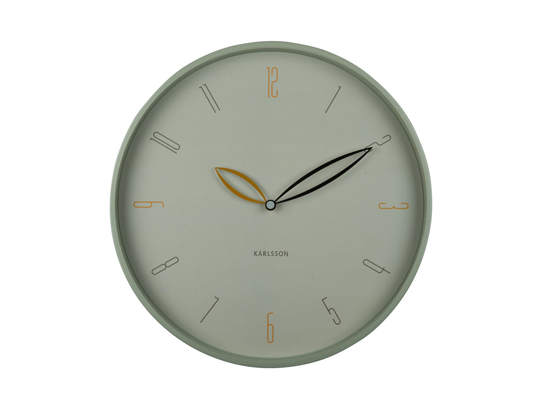 Karlsson Wall clock Petals grayed jade