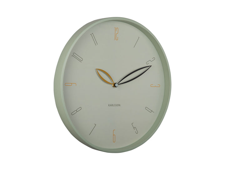 Karlsson Wall clock Petals grayed jade