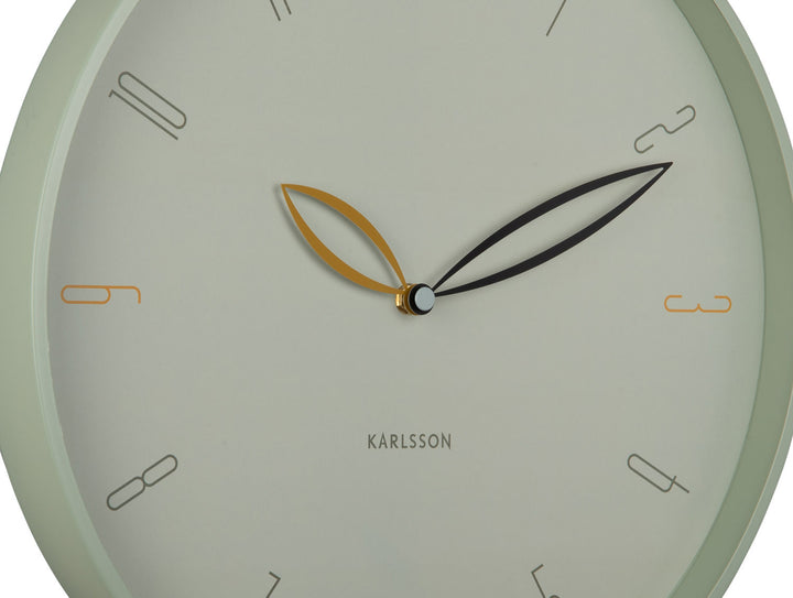 Karlsson Wall clock Petals grayed jade