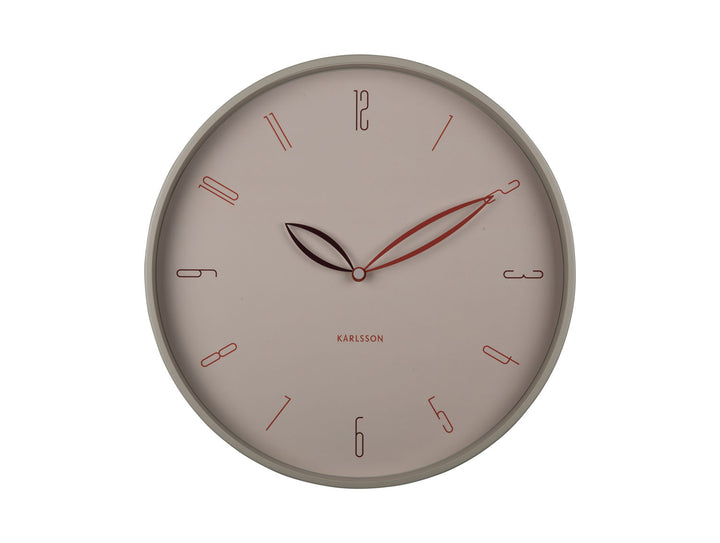 Karlsson Wall clock Petals warm grey