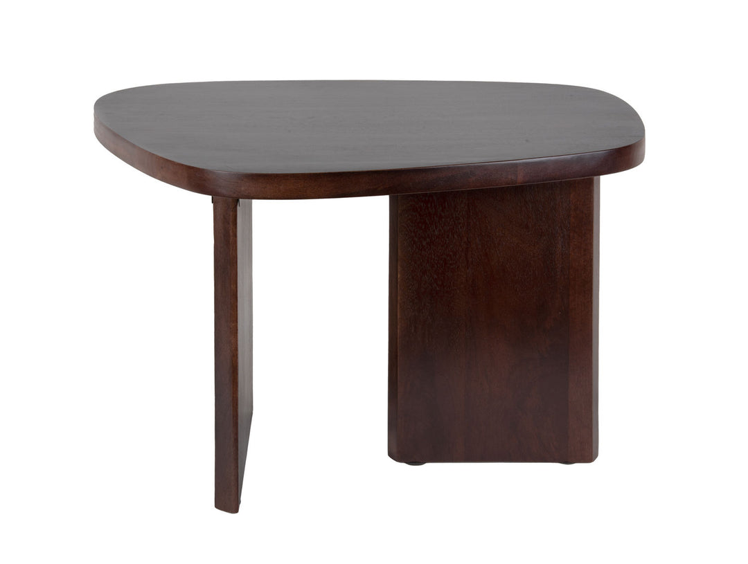 Leitmotiv Side table Organic mango wood walnut lacquer