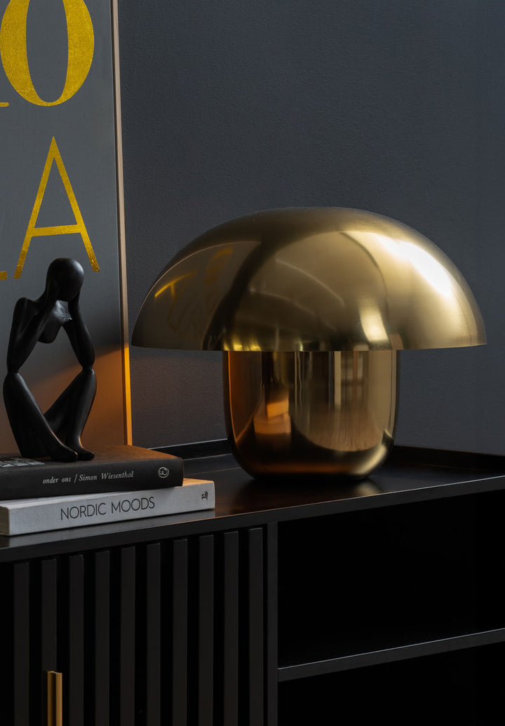Leitmotiv Table lamp Fat Mushroom large gold plated