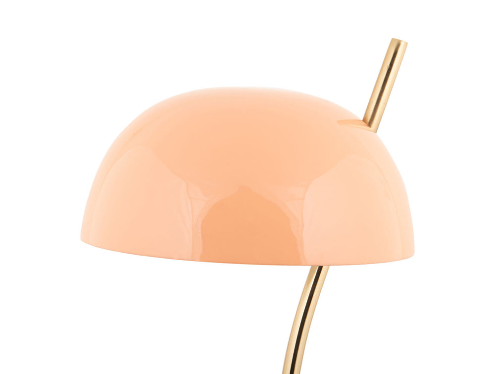 Leitmotiv Table lamp Vivo enamel peach orange