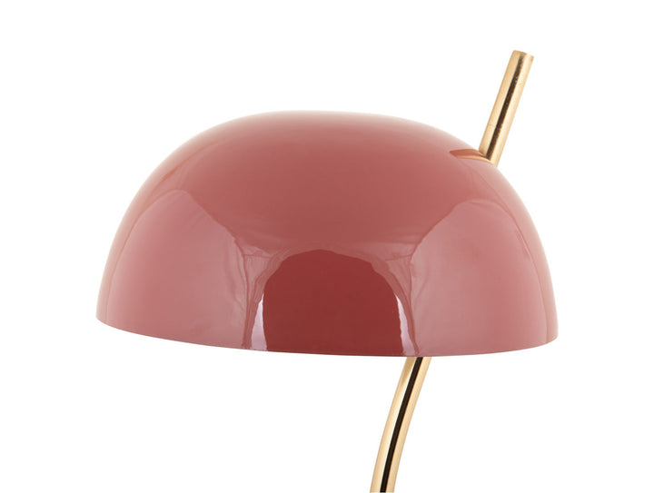 Leitmotiv Table lamp Vivo enamel red ochre