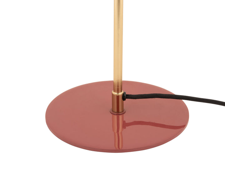 Leitmotiv Table lamp Vivo enamel red ochre