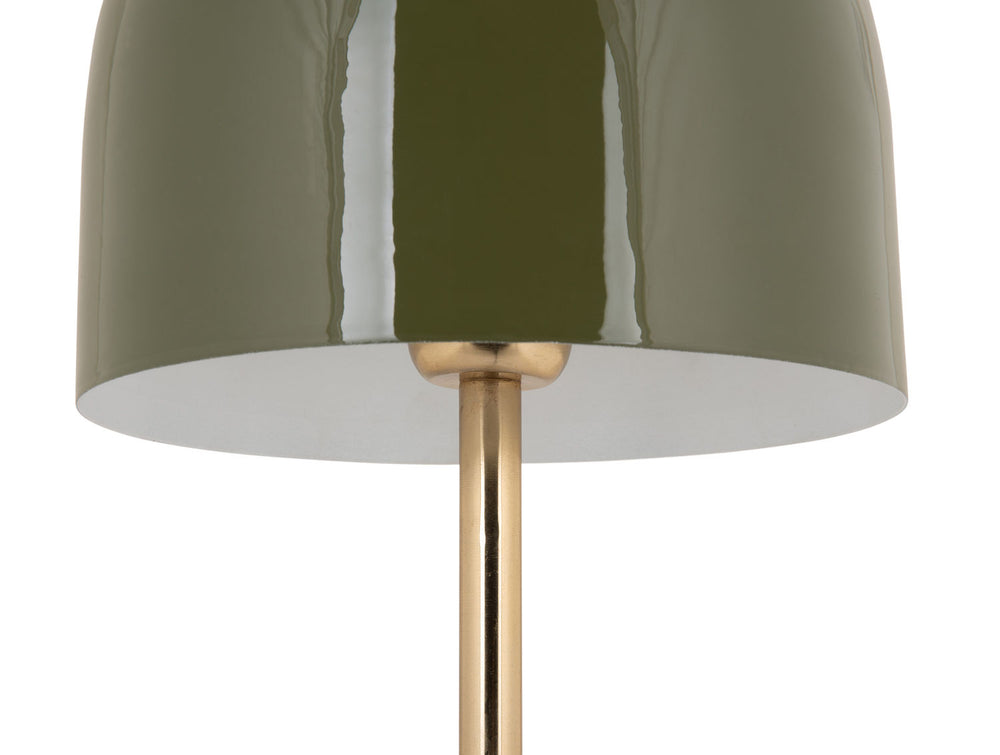 Leitmotiv Table lamp Manta enamel jungle green