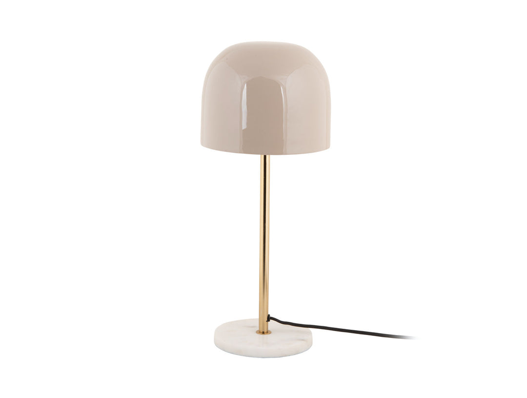 Leitmotiv Table lamp Manta enamel warm grey