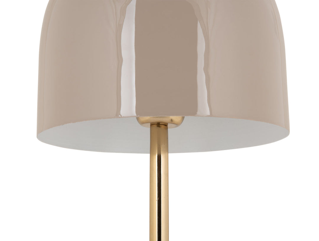 Leitmotiv Table lamp Manta enamel warm grey