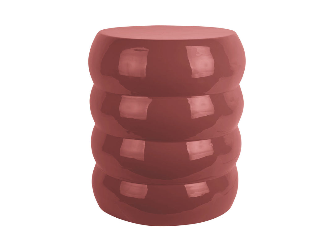 Leitmotiv Stool Jill enamel red ochre