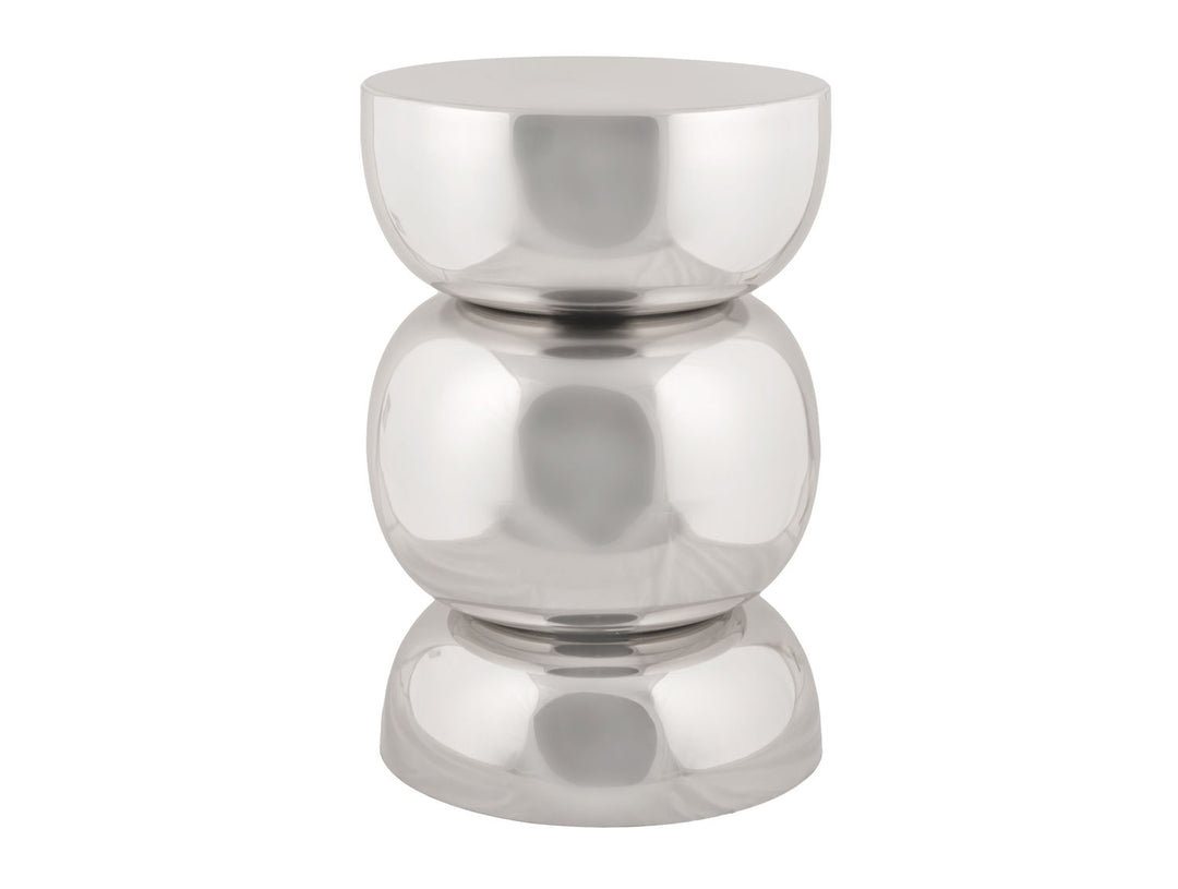 Leitmotiv Stool Glow sphere chrome plated