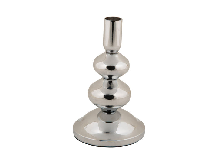 present time Candle holder Dazzle small chrome plated