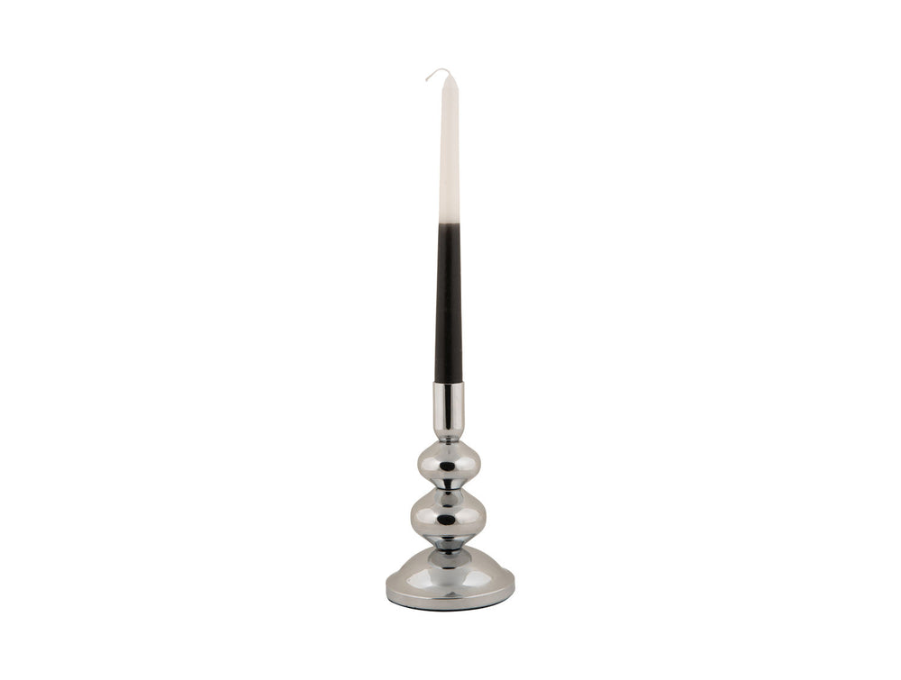 present time Candle holder Dazzle small chrome plated