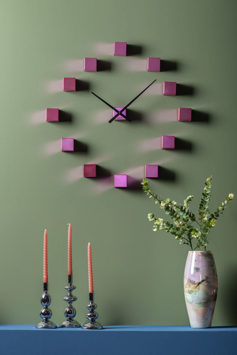 present time Candle holder Dazzle small chrome plated