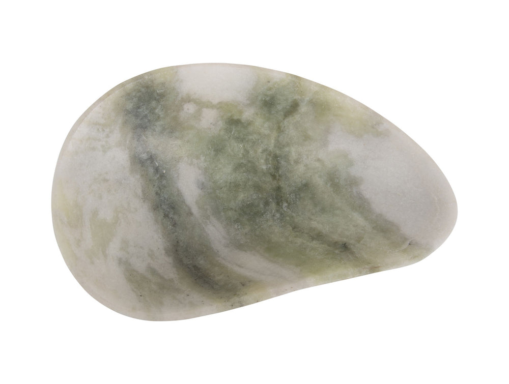 present time Bowl Organic marble himalayan green