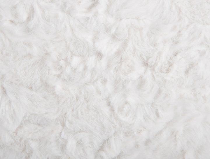 Leitmotiv Pouf Tierno furry white
