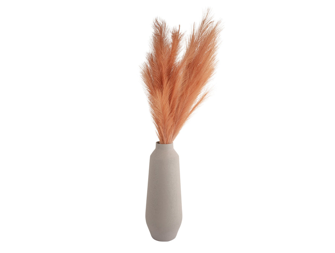 present time Vase Boaz pin high iron textured warm grey