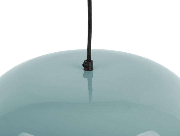 Leitmotiv Pendant lamp Dome enamel misty blue