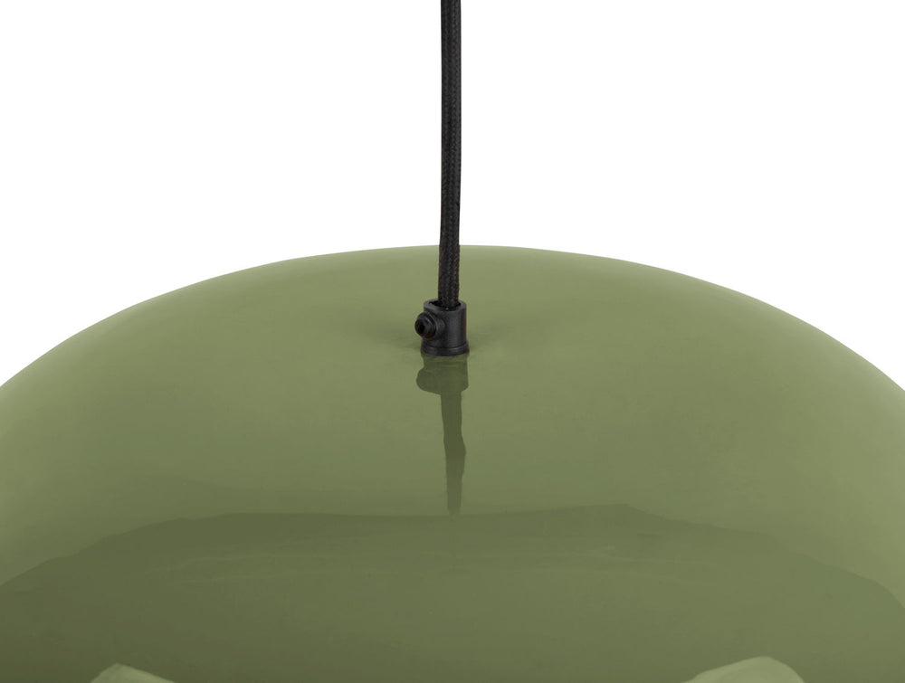 Leitmotiv Pendant lamp Dome enamel jungle green