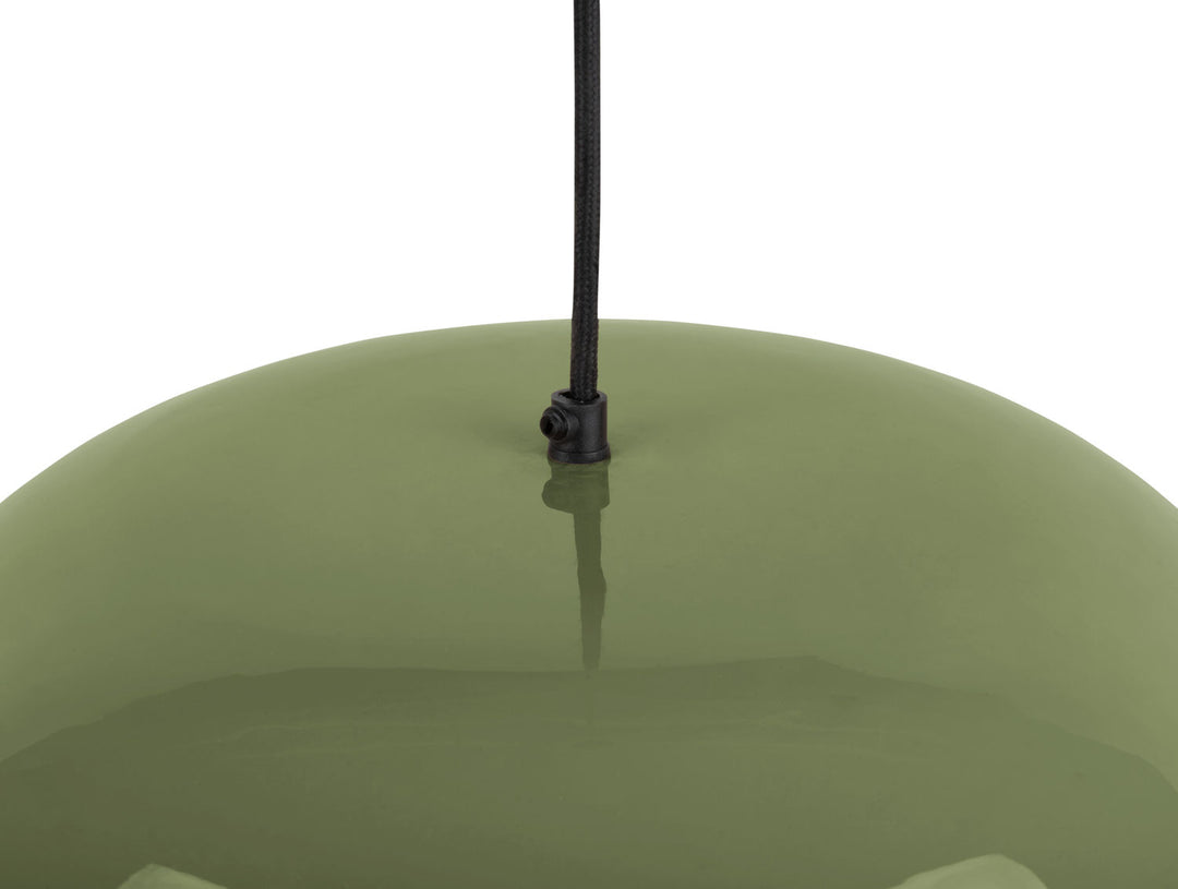 Leitmotiv Pendant lamp Dome enamel jungle green