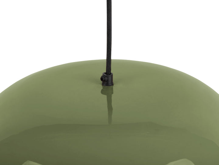 Leitmotiv Pendant lamp Dome enamel jungle green