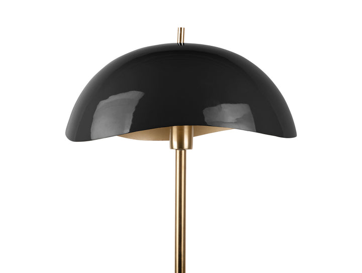 Leitmotiv Floor lamp Waved enamel black