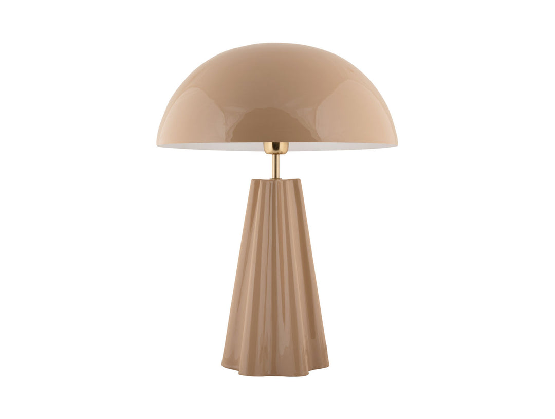 Leitmotiv Table lamp Amplio XL enamel soft brown