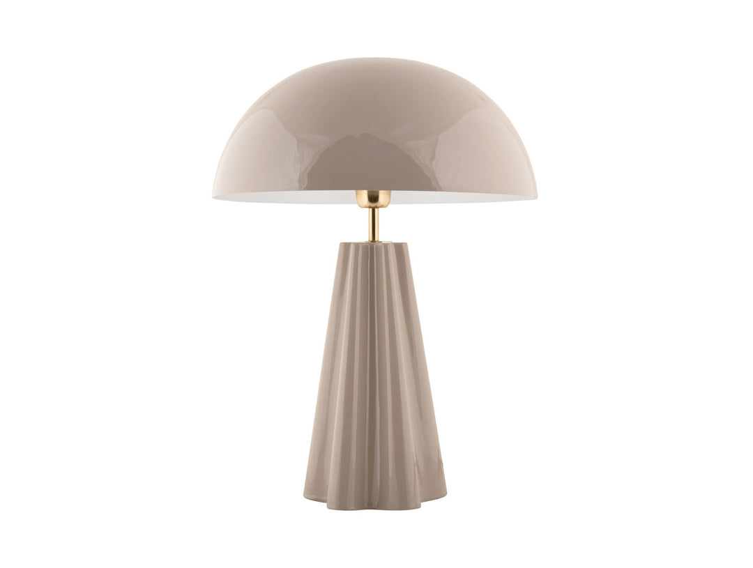 Leitmotiv Table lamp Amplio XL enamel warm grey